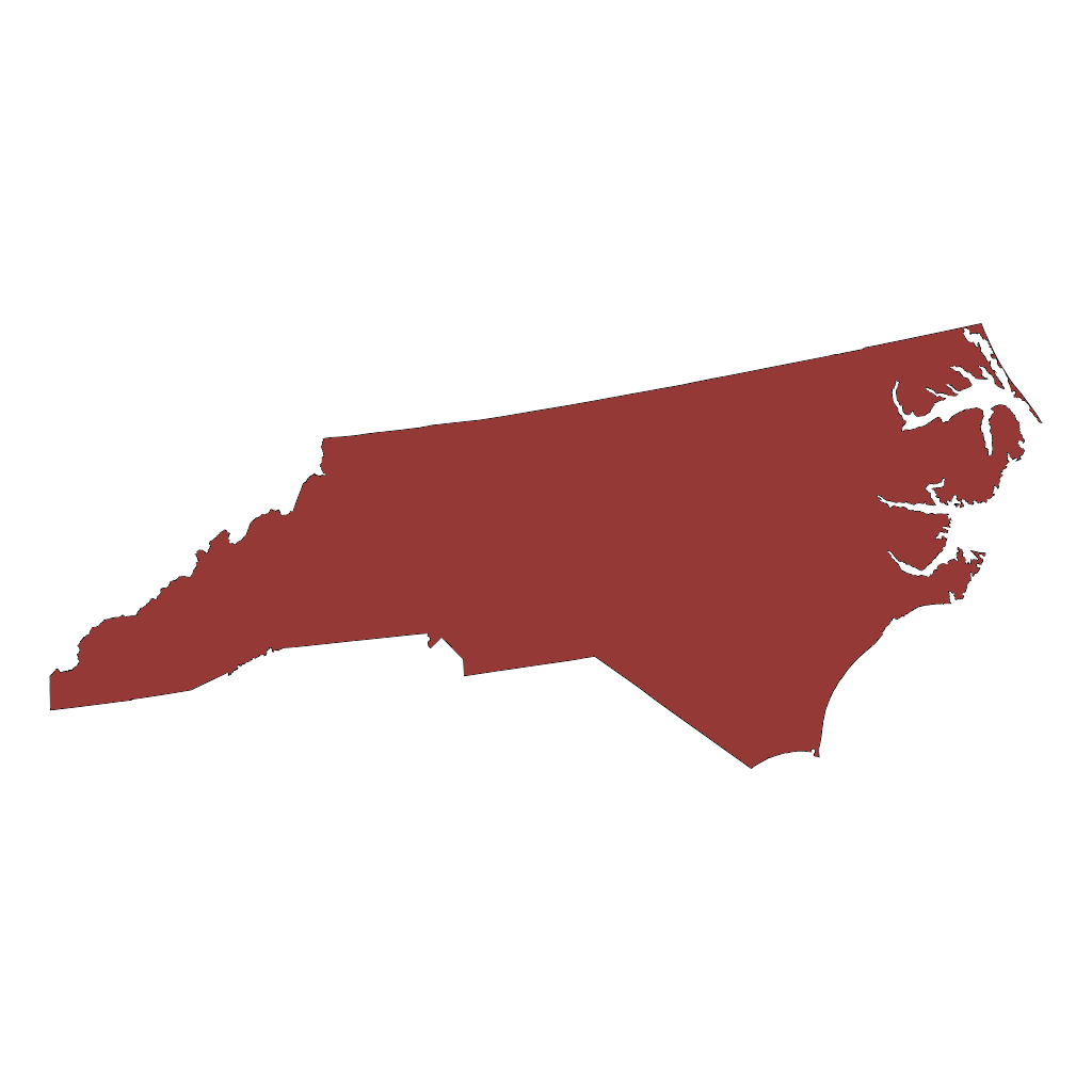 North Carolina state outline