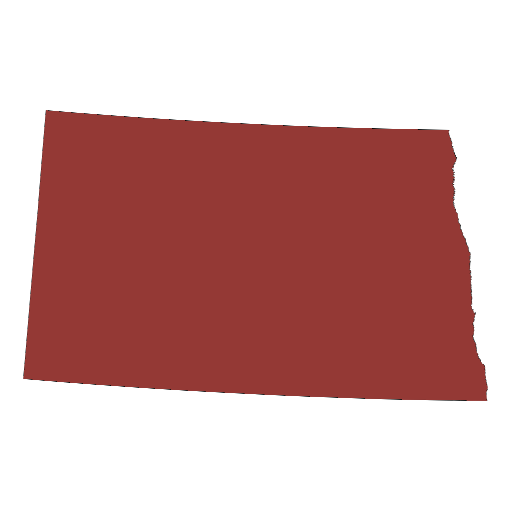 North Dakota state outline