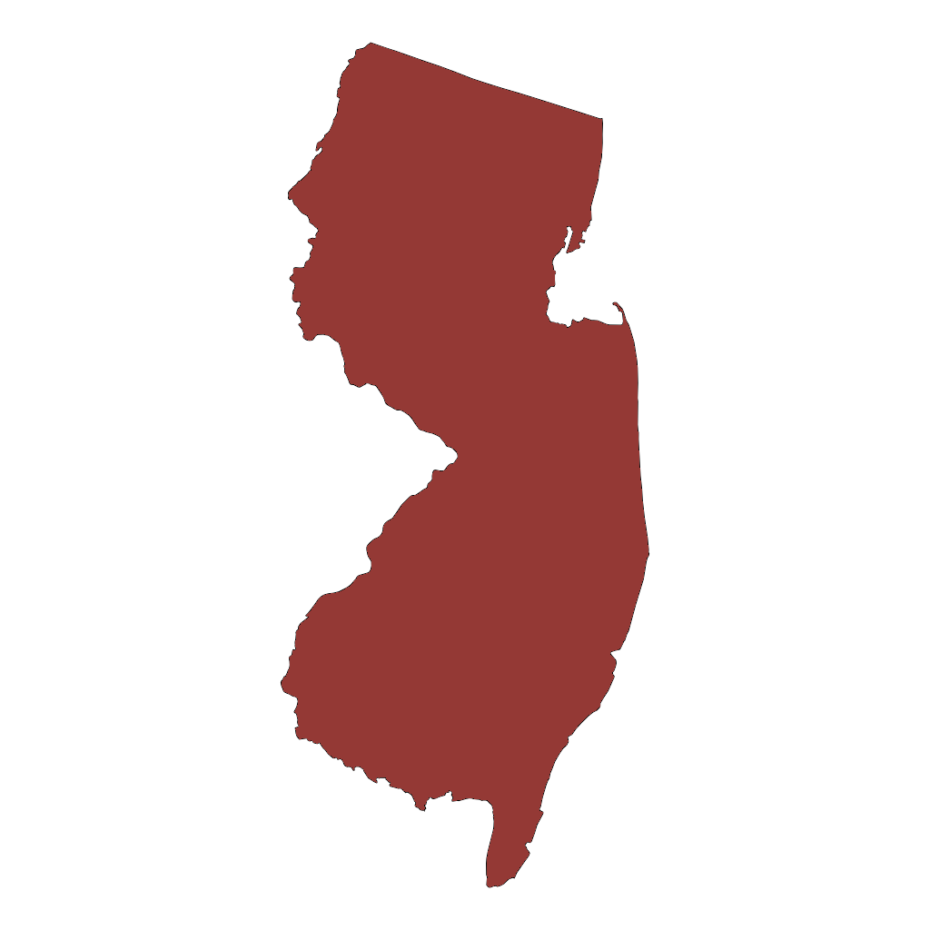 New Jersey state outline